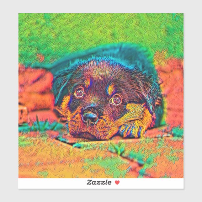 Sticker AnimalColor_Dog_002 (Feuille)