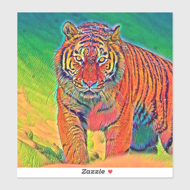 Sticker AnimalColor_Tiger_005 (Feuille)