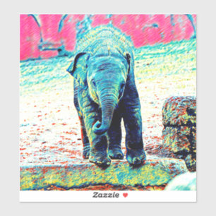 Sticker AnimalMix_Elephant_002