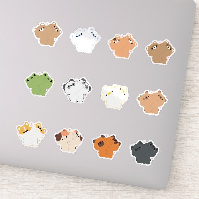 Sticker Animaux couples (Détail)