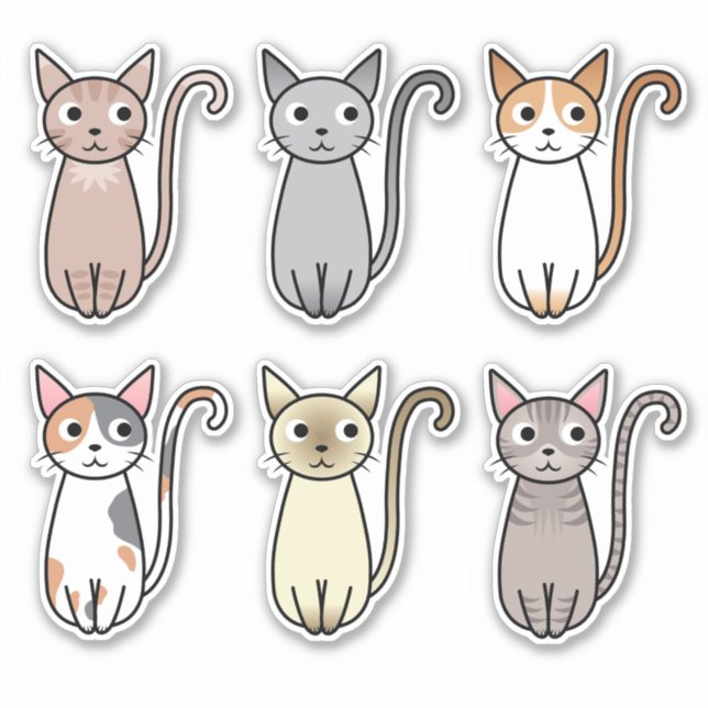 Sticker animaux de chat (Devant)