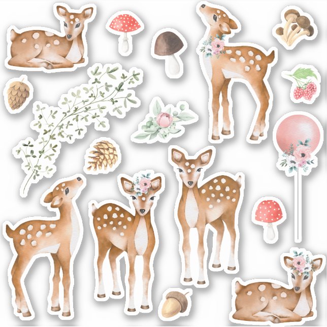 Sticker Animaux des bois (Devant)