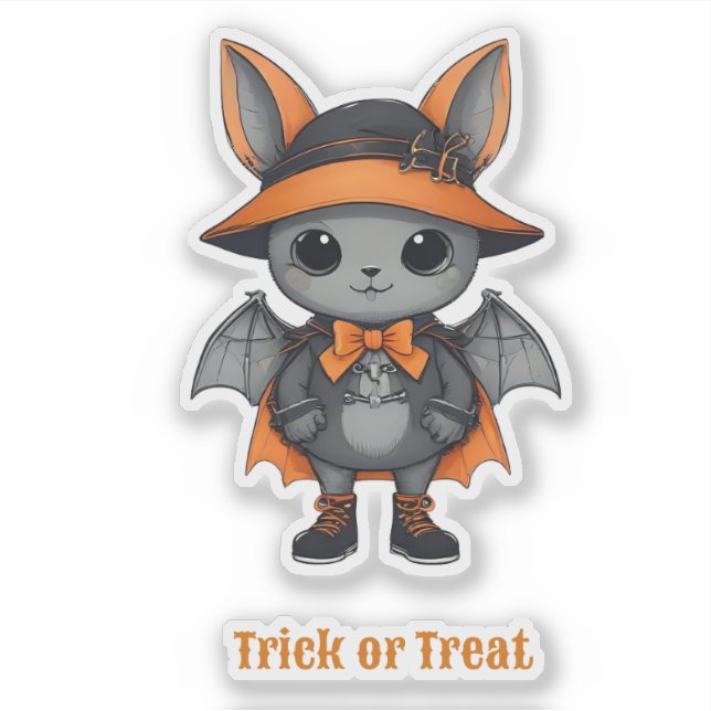 Sticker Animaux d'Halloween éffrayants déguisés (Devant)