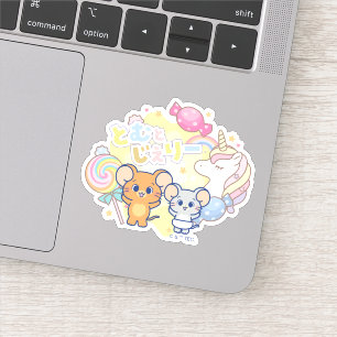 Sticker Anime Magique Candyland avec Jerry et Tuffy