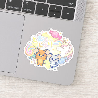 Sticker Anime Magique Candyland avec Jerry et Tuffy