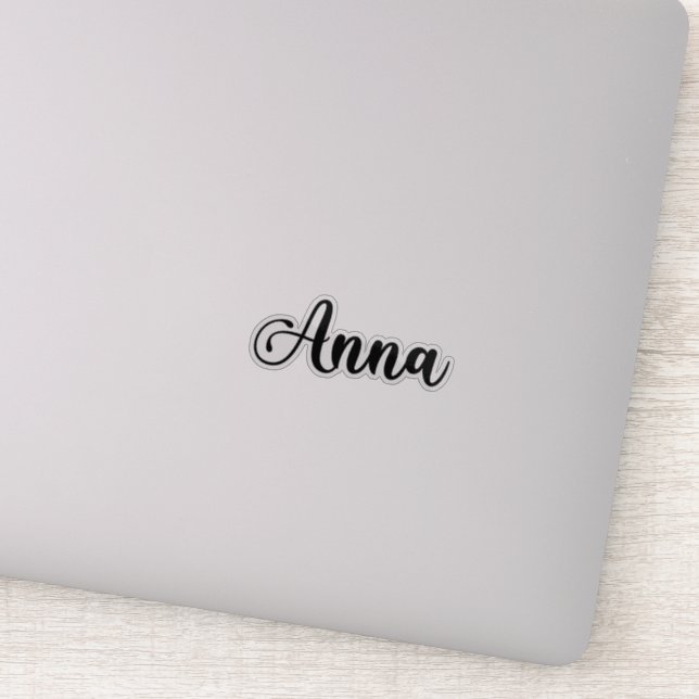 Sticker Anna Name - Calligraphie manuscrite (Détail)