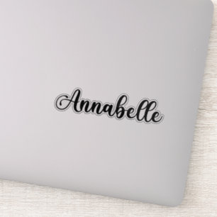 Sticker Annabelle Nom - Calligraphie manuscrite