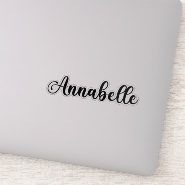 Sticker Annabelle Nom - Calligraphie manuscrite (Détail)