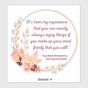 Sticker Anne Of Green Gables Citation I - Style mignon
