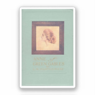 Sticker Anne of Green Gables (couverture vintage, 1908)