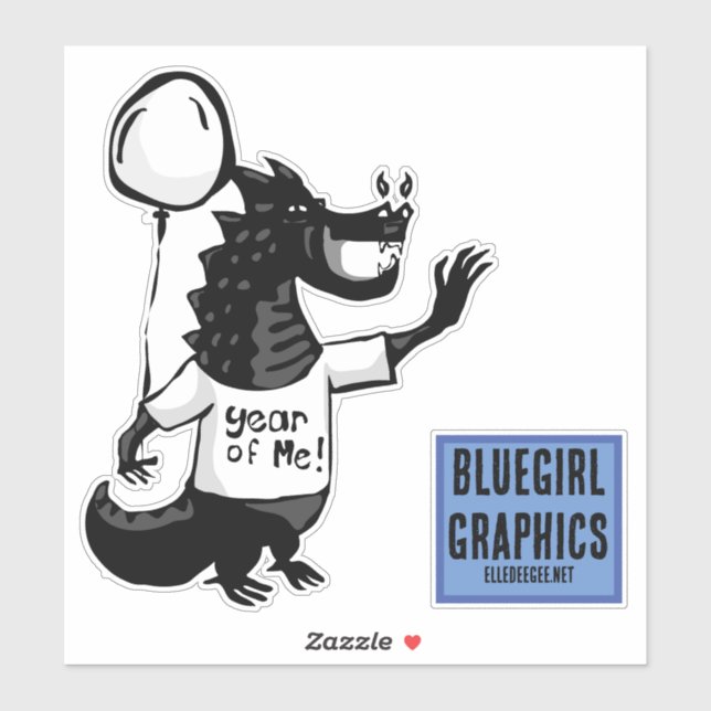 Sticker Année du Dragon 24 (Feuille)