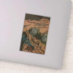 Sticker Années 1970 Bande-dessinée d'horreur de l'âge d'or