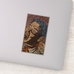 Sticker Années 1980 Bande-dessinée d'horreur de l'âge d'or