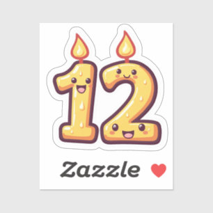 Sticker Anniversaire 12 ans