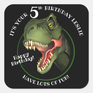 Sticker Anniversaire de enfant pour Dinoseur migno