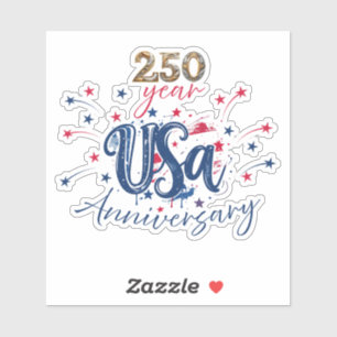 Sticker anniversaire des 250 ans des États-Unis