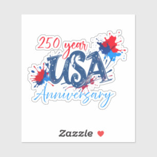 Sticker anniversaire des 250 ans des États-Unis