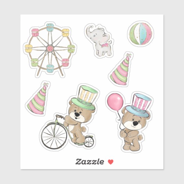 Sticker Anniversaire du Carnaval (Feuille)