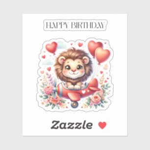 Sticker Anniversaire Lion Volant