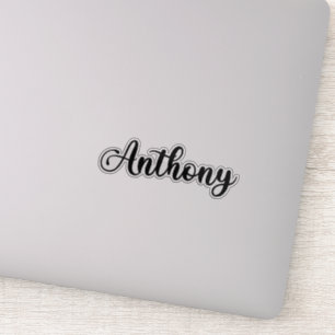 Sticker Anthony Name - Calligraphie manuscrite
