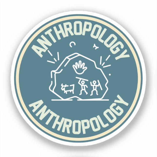 Sticker Anthropologie sociale, Anthropologie étudiante (Recto)