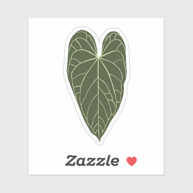 Sticker Anthurium Crystallinum (Feuille)