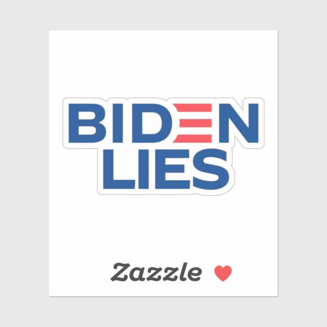 Sticker Anti-Biden Biden Mensonges Importent (Feuille)