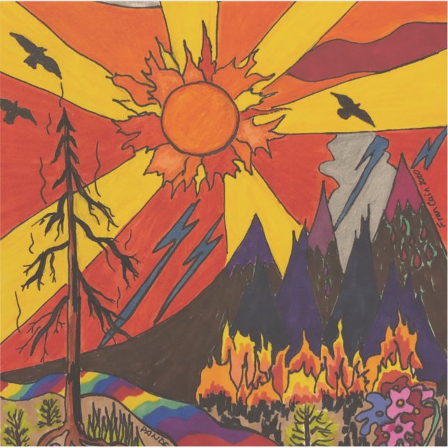 Sticker anti-incendie pandémique (Devant)