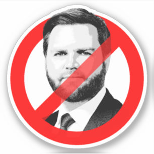 Sticker Anti JD Vance