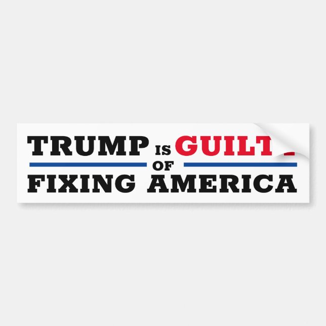 Sticker anti-pare-chocs Pro Trump Funny (Devant)