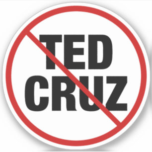 Sticker Anti Ted Cruz Texas Democratique