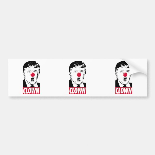 Sticker anti-Trump Funny Bumper (Devant)