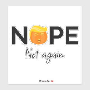 Sticker Anti-Trump - Non, pas encore Halloween Edition I