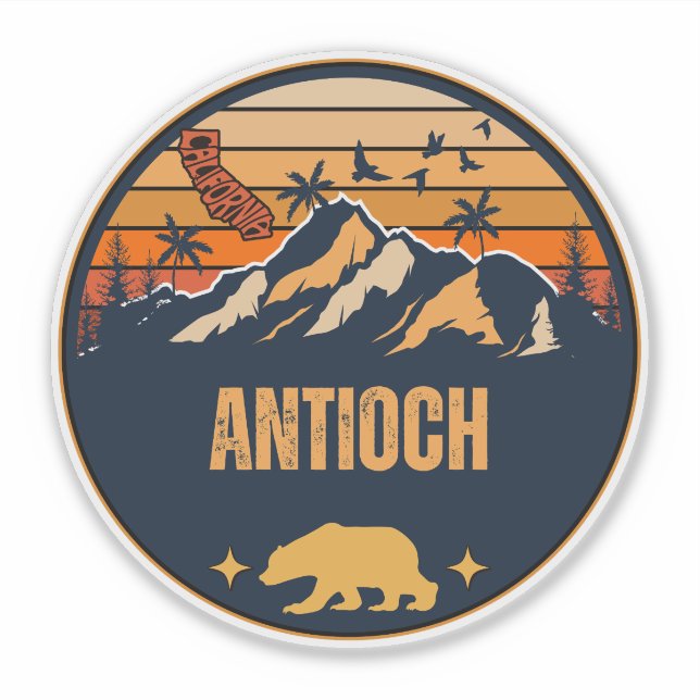 Sticker Antioch, Californie (Devant)