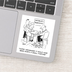 Sticker Antiques Expert dépose un objet précieux