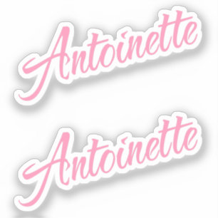 Sticker Antoinette nom x2 vinyle