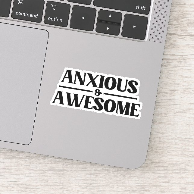 Sticker Anxieux Et Incroyable (Détail)