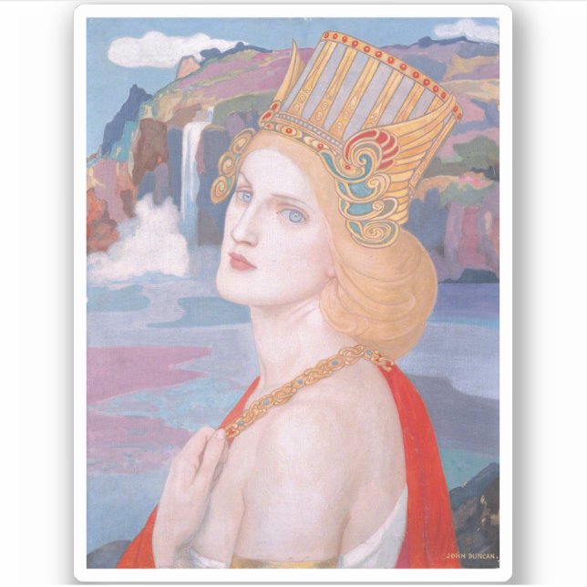 Sticker Aoife, vers 1914 par John Duncan (Devant)