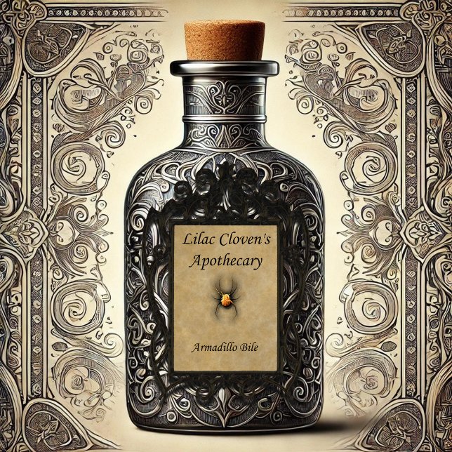 Sticker Apothecaire de Lilac Cloven : Armadillo Bile (Créateur téléchargé)