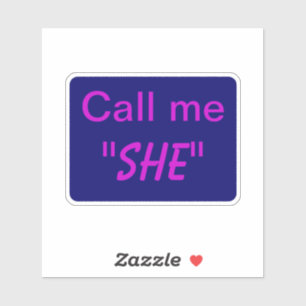 Sticker Appelle-moi She