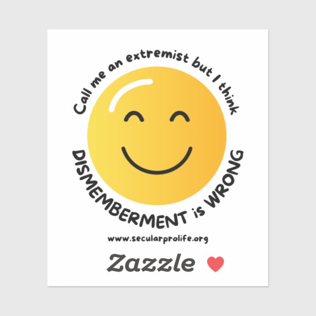 Sticker Appelle-moi un extrémiste (Feuille)