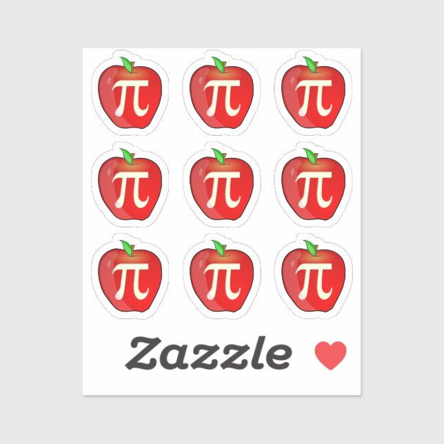 Sticker Apple Pi (Feuille)