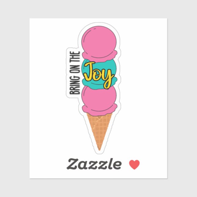 Sticker Apportez l'autocollant Joy Ice Cream (Feuille)
