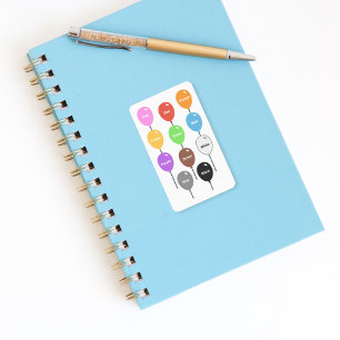 Sticker Apprendre les couleurs avec des ballons Autocollan