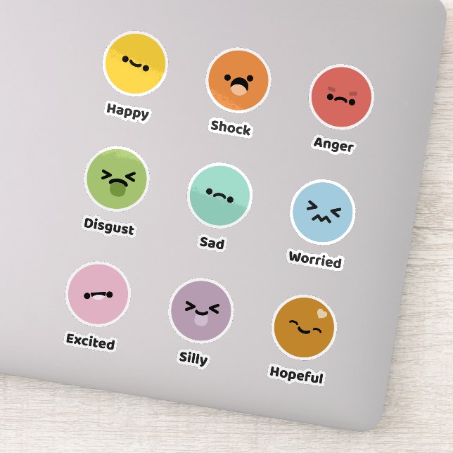 Sticker Apprendre les émotions (Détail)