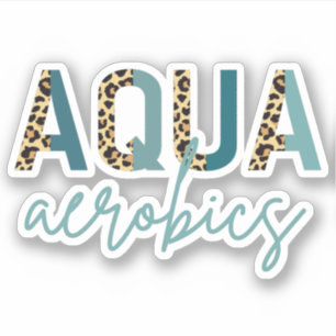 Sticker Aqua Aerobics Empreinte Cheetah Aqua aérobic cadea