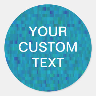 Sticker aqua tuiles motif moderne