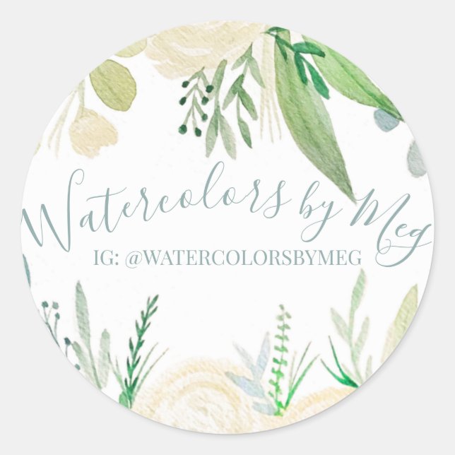 Sticker aquarelle (Devant)