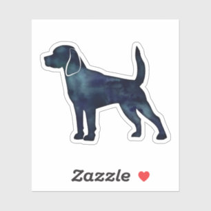 Sticker Aquarelle beagle de race de chien