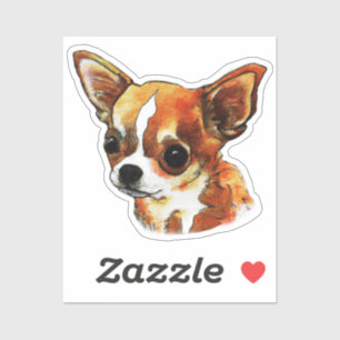 Sticker Aquarelle Chihuahua